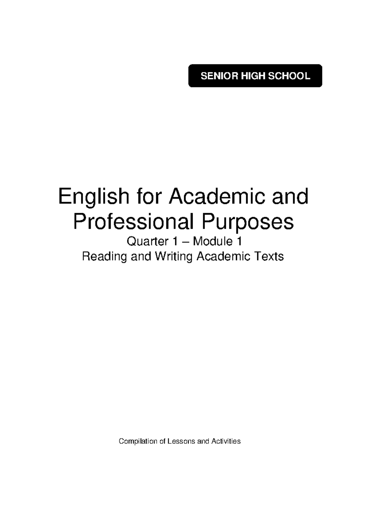 EAPP11-Q1M1 - I'm a g11 student - English for Academic and Professional ...