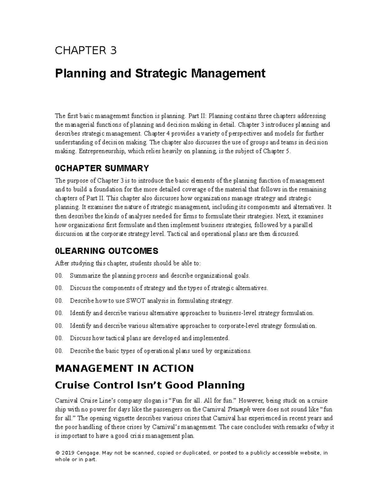 Griffin 9e IM Ch 3 edited - CHAPTER 3 Planning and Strategic Management ...