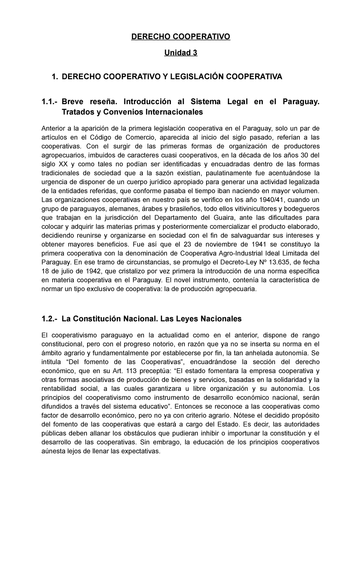 Leccion 3 Derecho CooperativoLECCIONES DERECHO MERCANTIL UPG 2020 ...