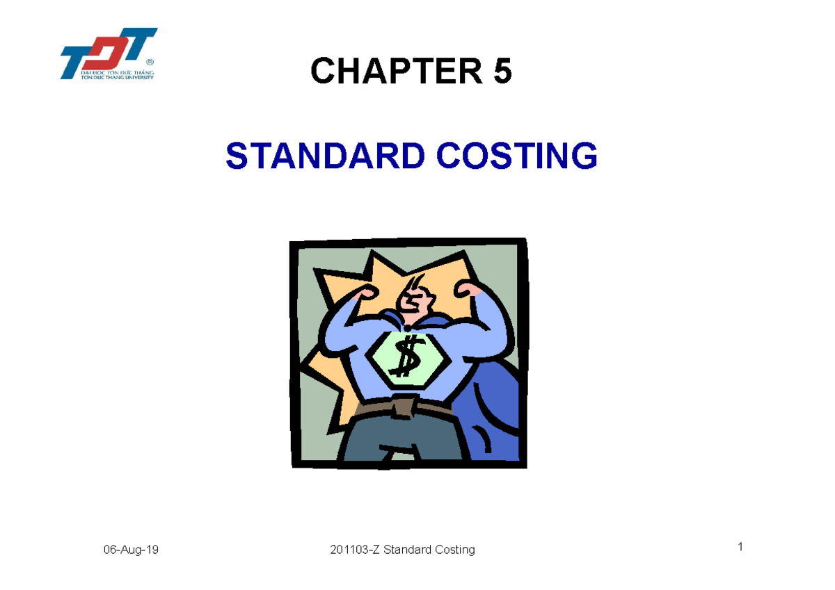 2011 03 Chapter05 Standard Costing 201103Z Standard Costing