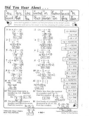 Did you hear about ws KEY - MATH 3 - Studocu