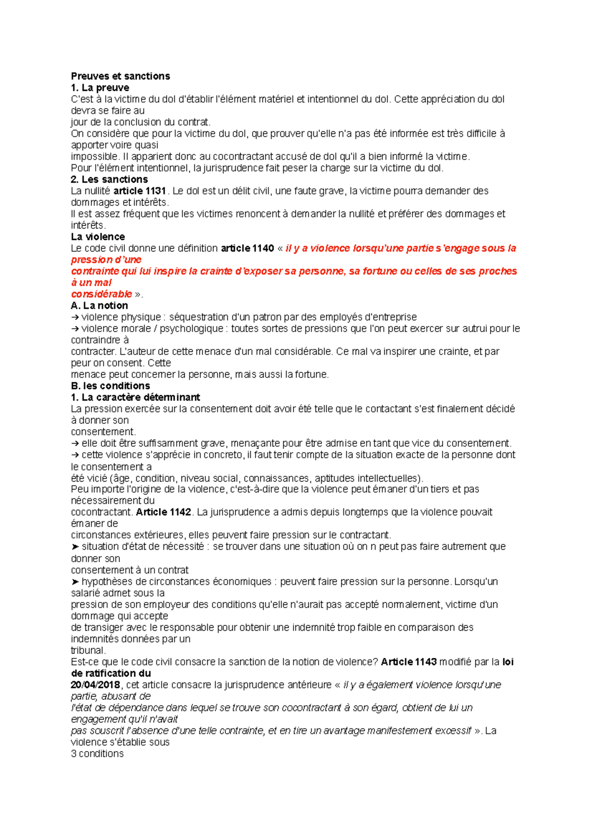 Preuves et sanctions - Cette appréciation du dol devra se faire au jour ...