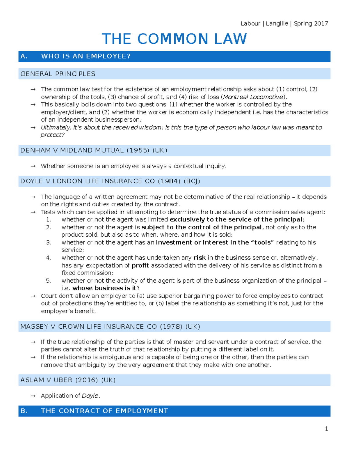 literature review labour law