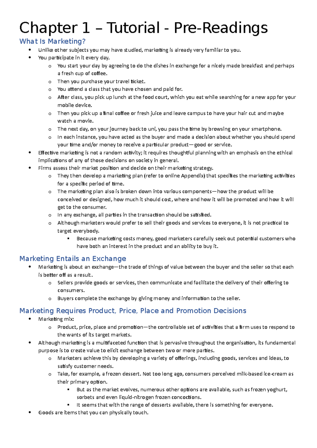Chapter 1 - Textbook - Chapter 1 – Tutorial - Pre-Readings What Is ...