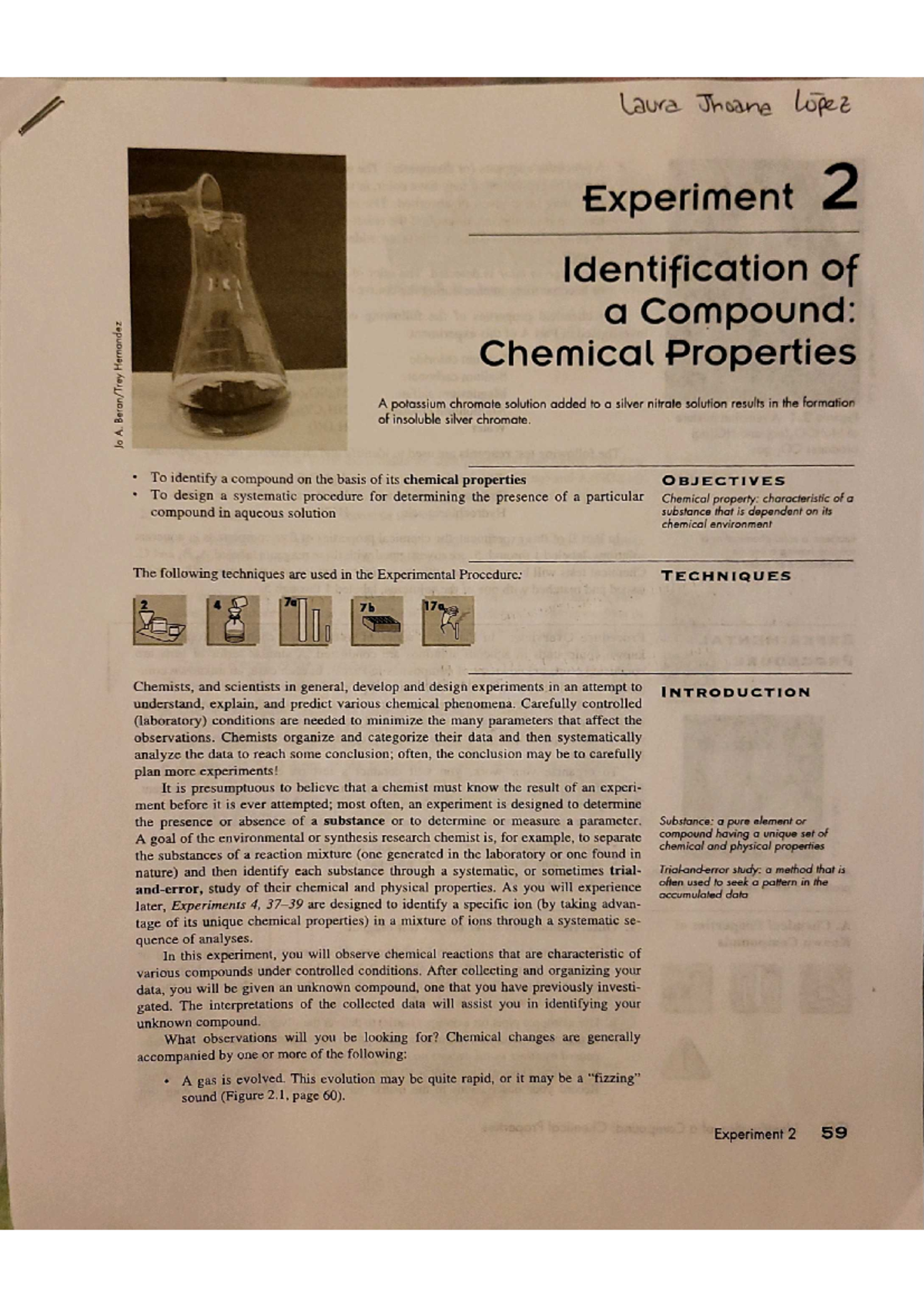 Mt San Jacinto Chem 101 experiment 2 - CHEM-101 - Studocu