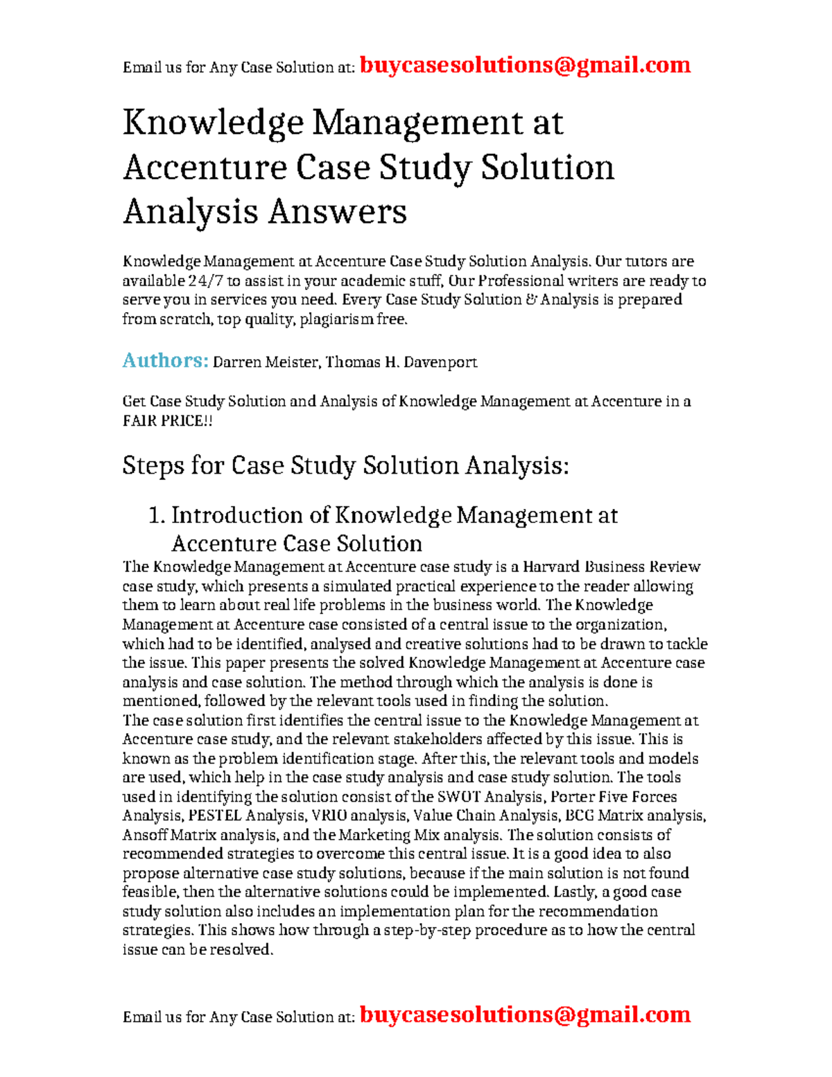 accenture knowledge management case study