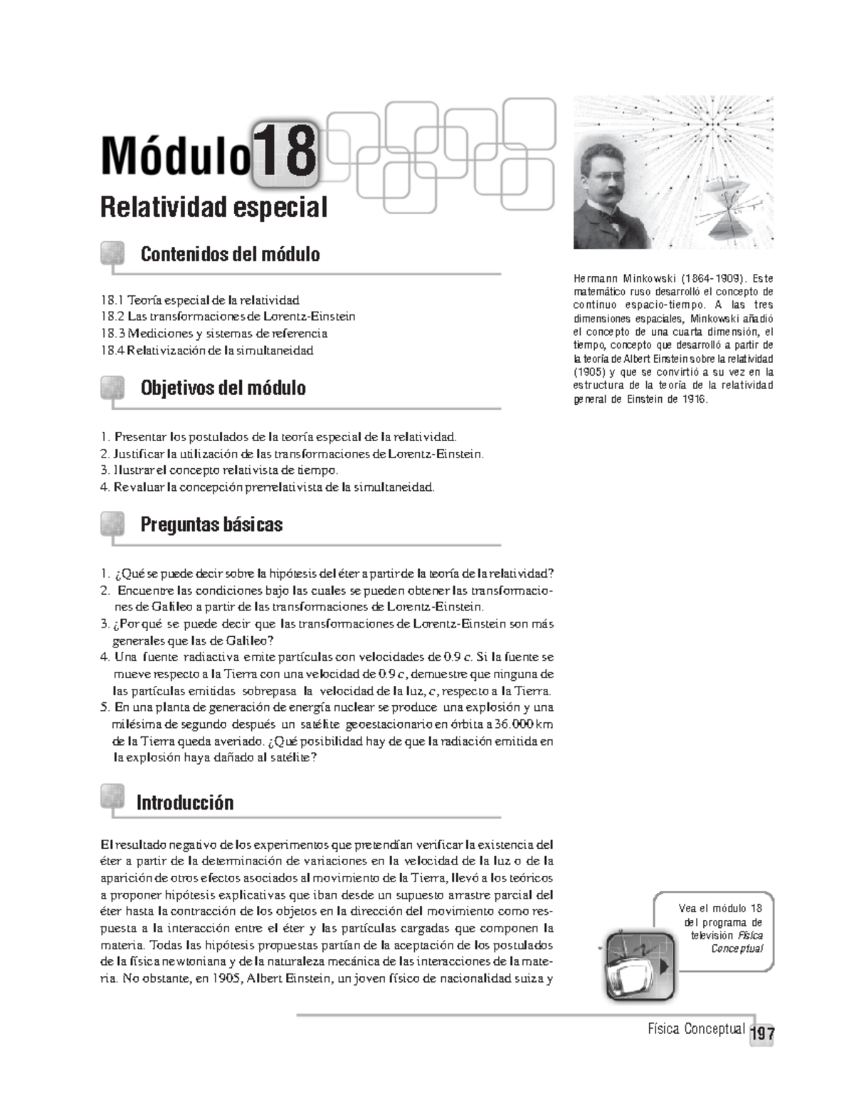 Modulo 18 - libro para estudiar - Física Conceptual 197 18 Contenidos ...