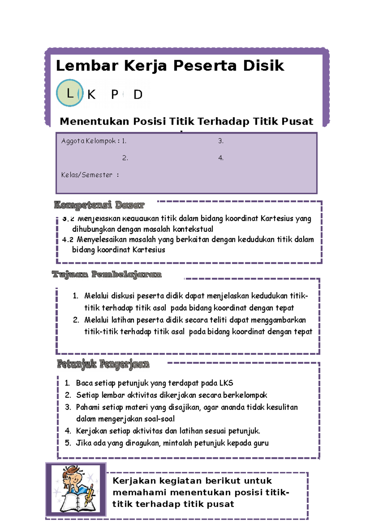 LKPD Kelas 8 KD 3.2 Pertemuan 2 (0,0) - Lembar Kerja Peserta Disik ...