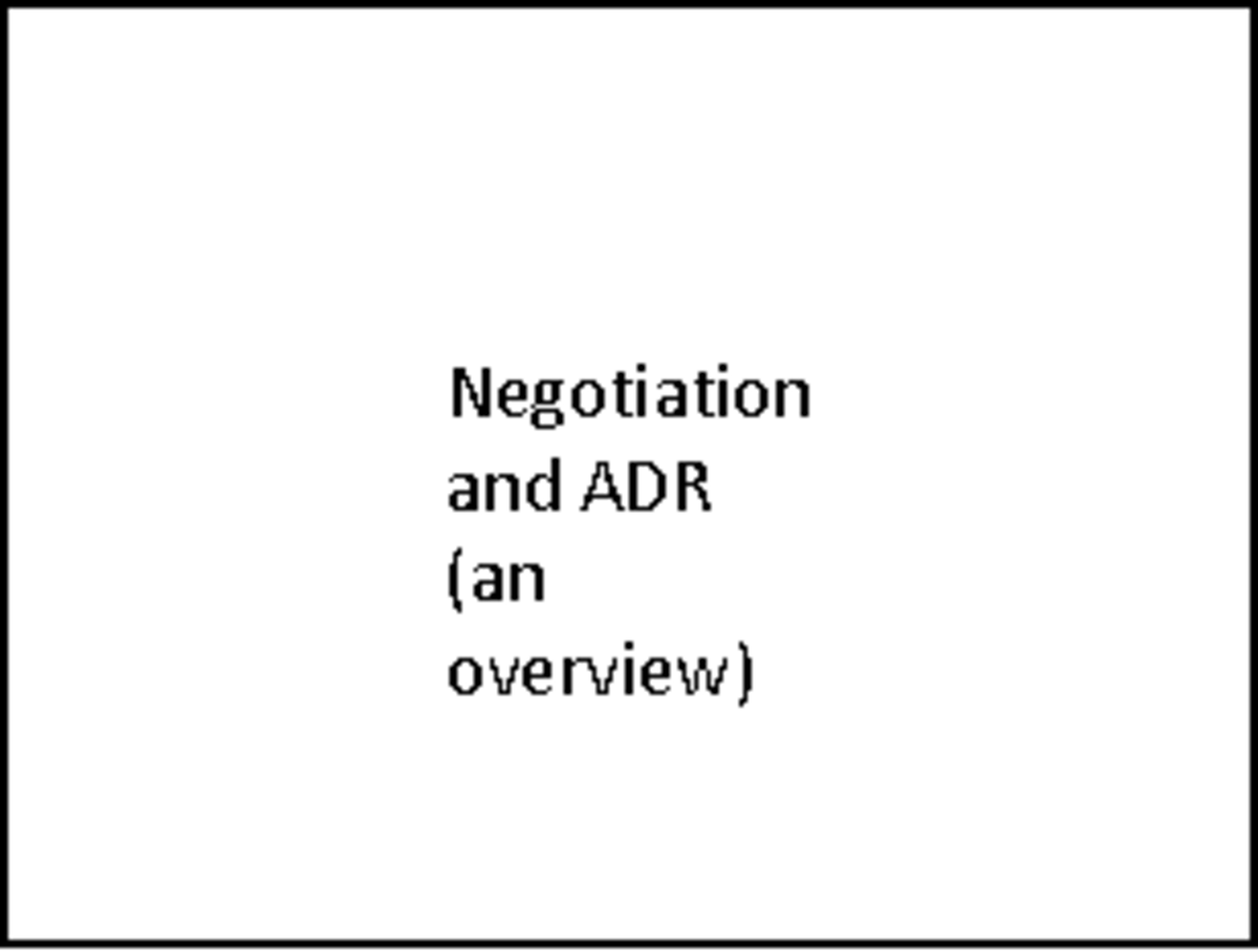 Week 1 - Negotiation and ADR (an overview) - Negotiation and ADR (an ...