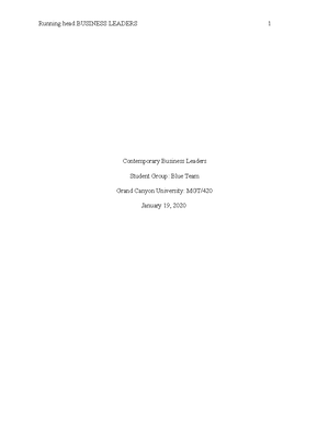 Mgt 4 Week 6 Team Blue Mgt 4 Organizational Behavior And Studocu