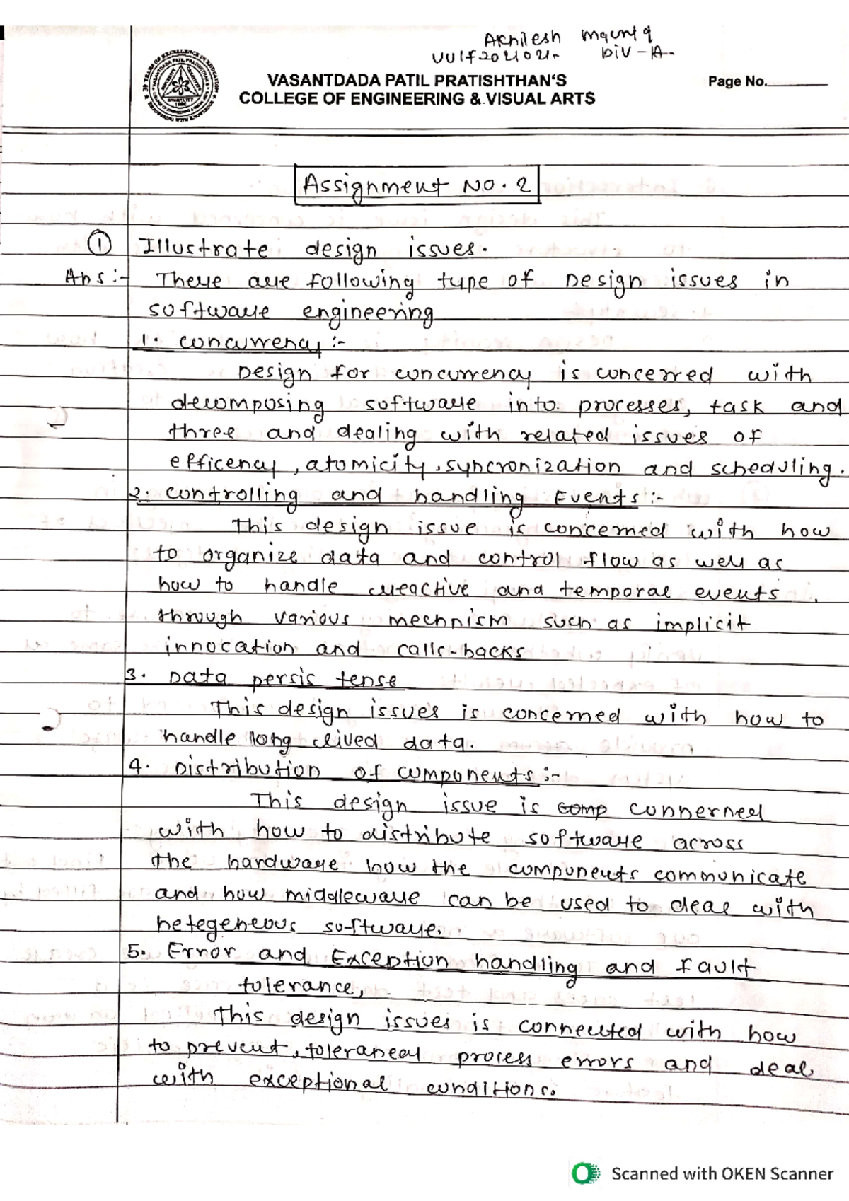SE A2 - se assignment vpp - Software Engineering - Studocu