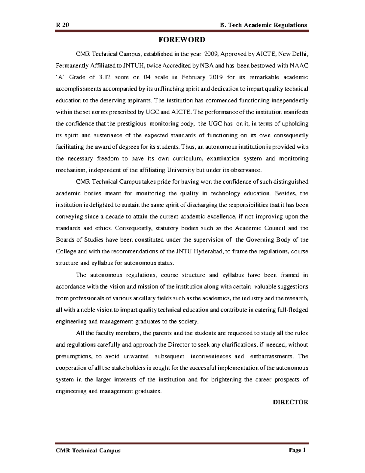 Syllabus AIML - nooo - FOREWORD CMR Technical Campus, established in ...