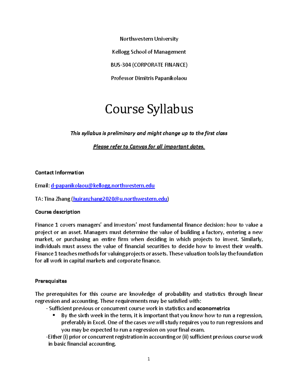 Syllabus - BUS304 2020 - Warning: TT: Undefined Function: 32 Warning ...