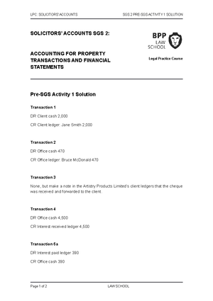 SA SGS 2 Solutions 2223 - IPP101 - BPP - Studocu