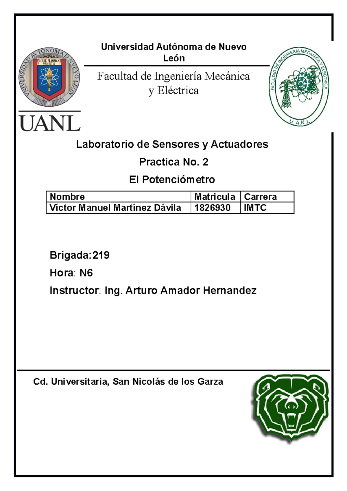 Practica 3 1826930 N6 - Universidad Autónoma De Nuevo León Facultad De ...