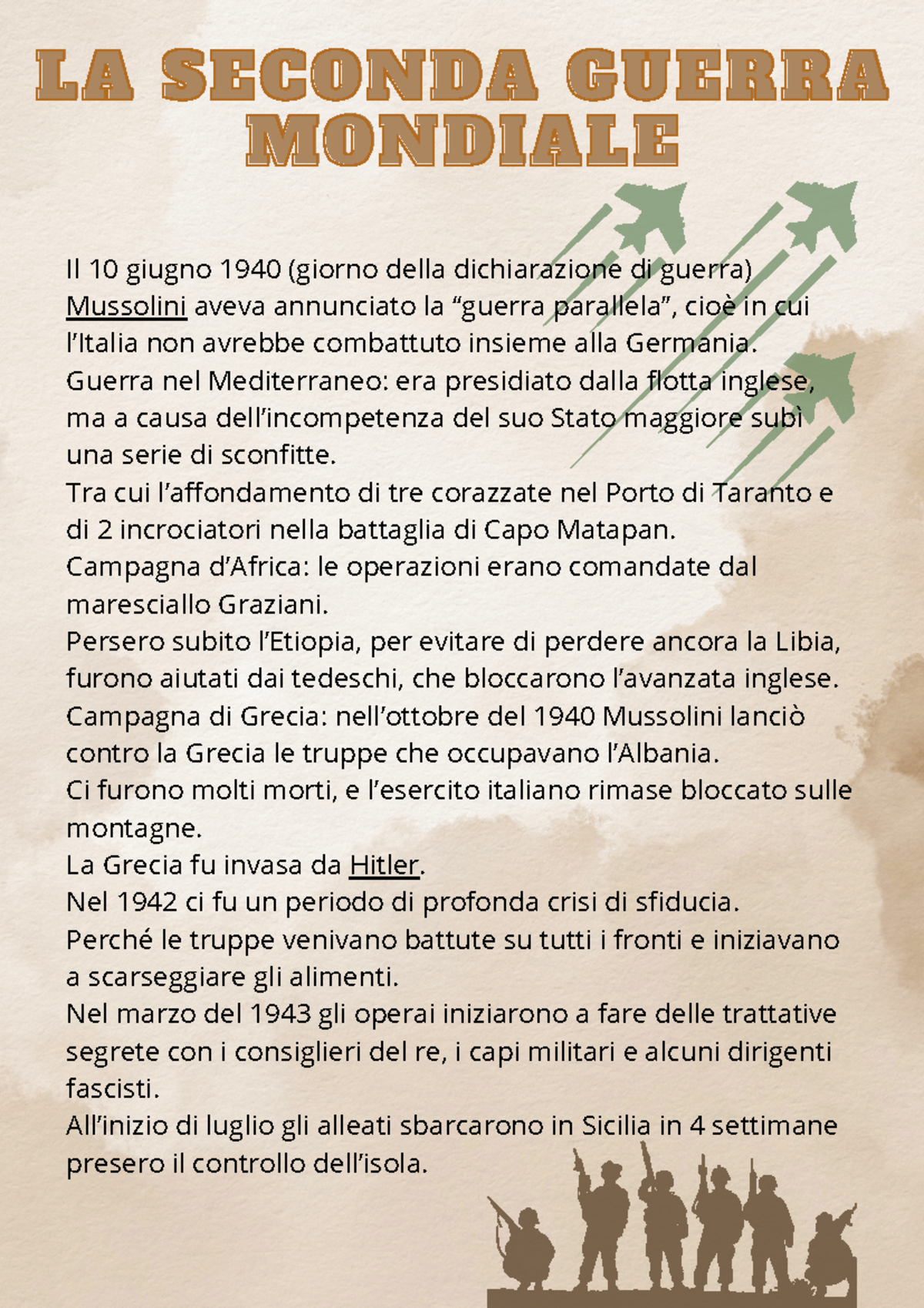 La seconda guerra mondiale - Il 10 giugno 1940 (giorno della ...