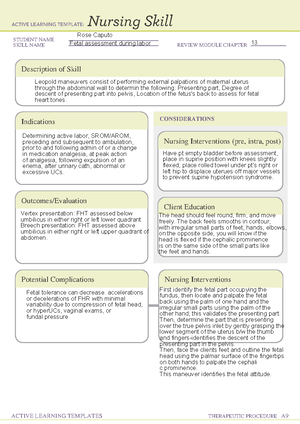 Med Template For Terb ATI RN Maternal Newborn Online Practice 2019 B ...