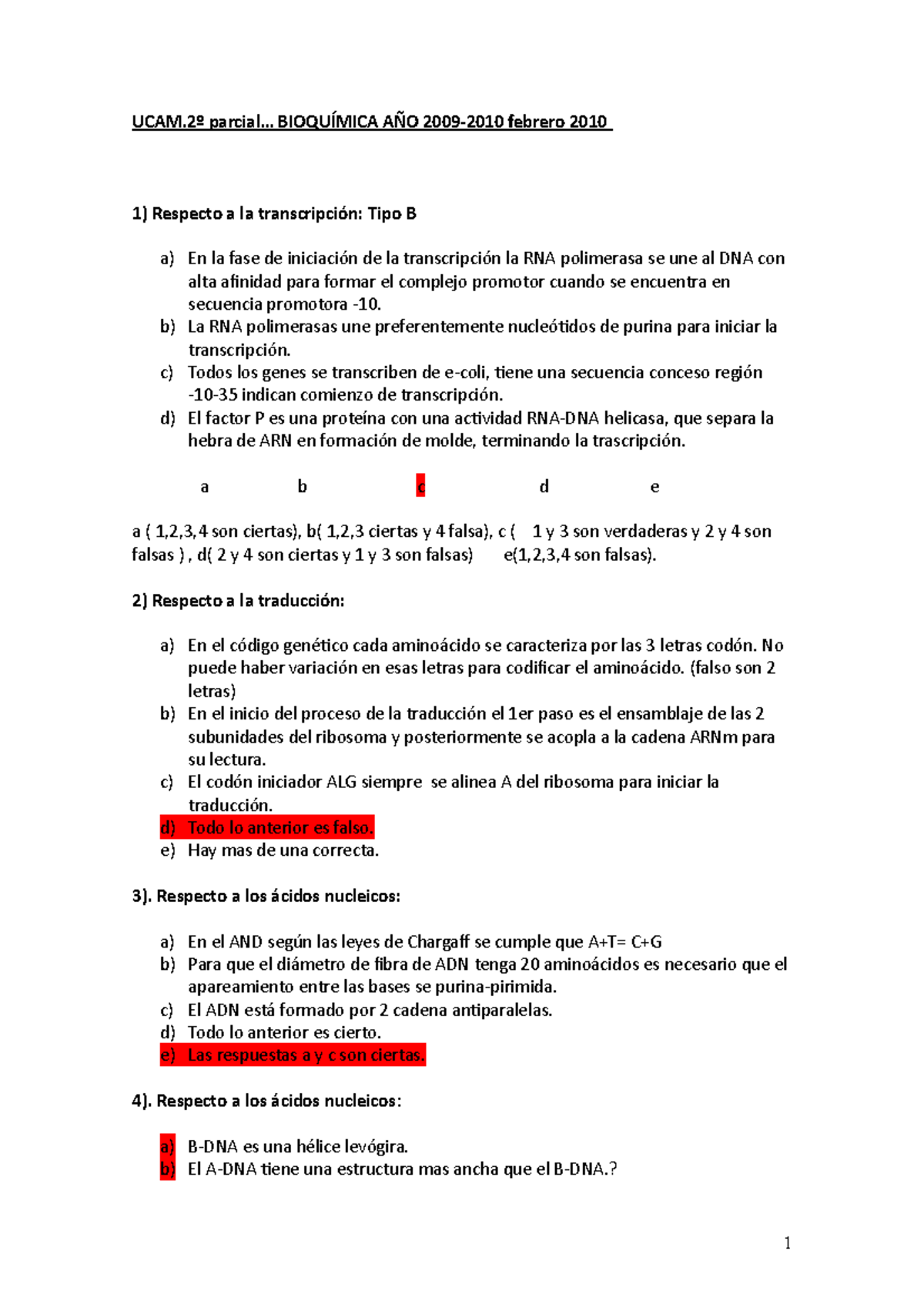 Examen 2016, Preguntas Y Respuestas - Febrero 2010 1) Respecto A La ...