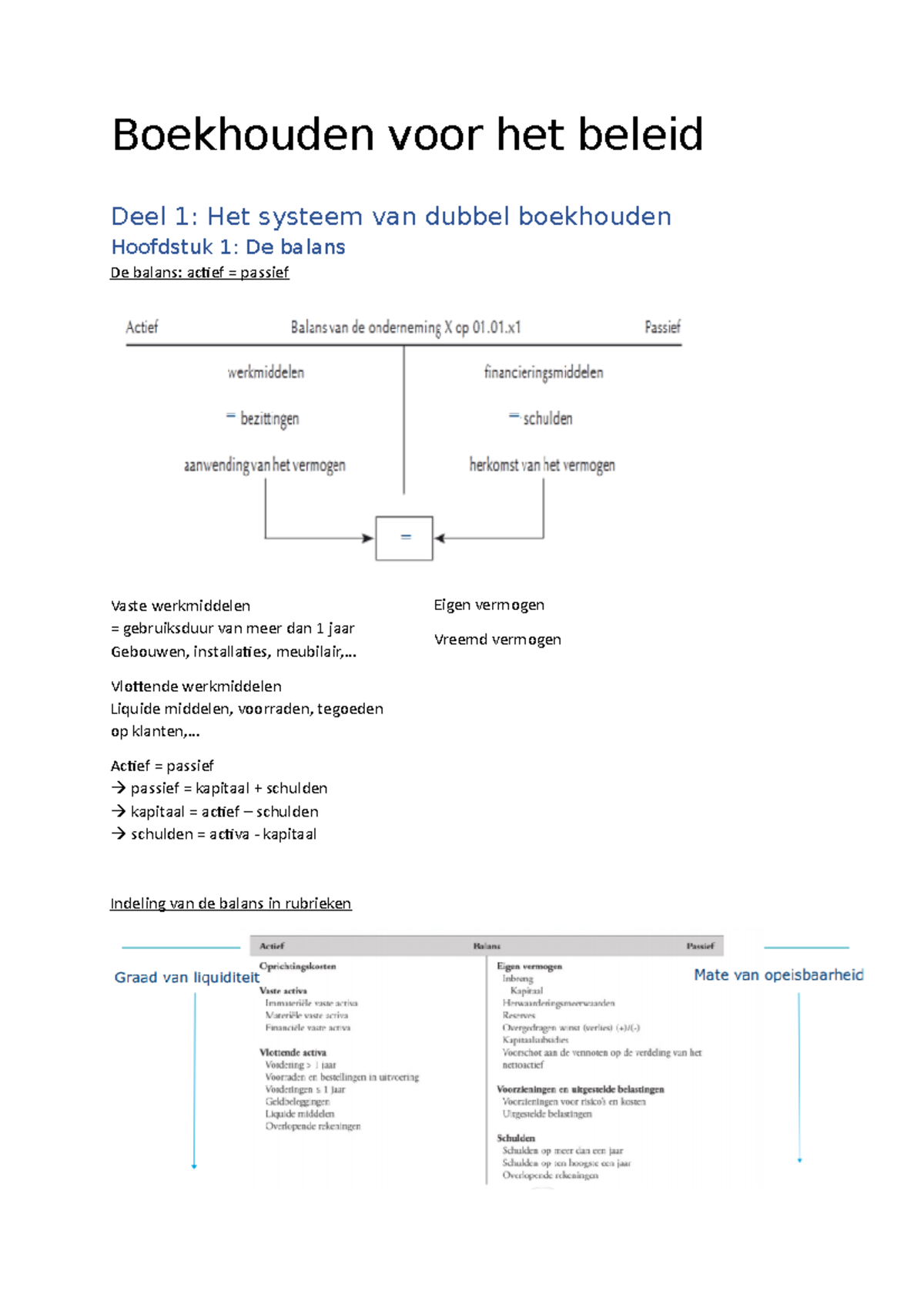 Boekhouden Voor Het Beleid Samenvatting - Boekhouden Voor Het Beleid ...