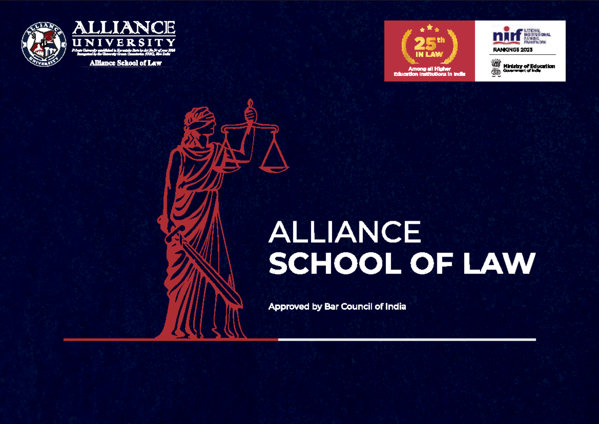 Alliance School of Law Brochure 2024 - intellectual property rights ...