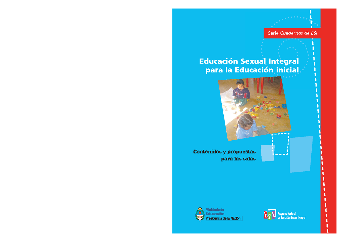 Cuaderno Esi Inicial Educación Sexual Integral Para La Educación