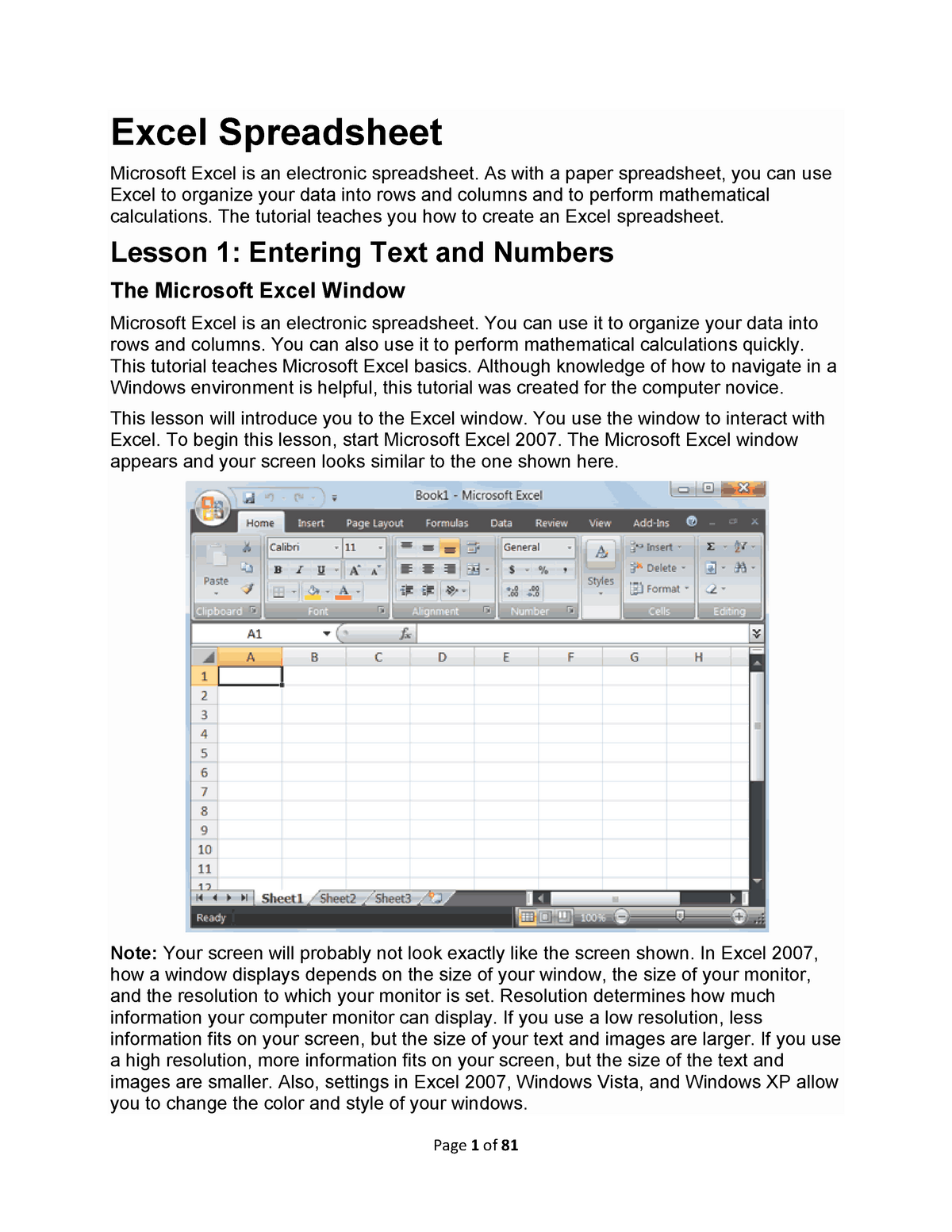 Microsoft Excel Spreadsheet - Excel Spreadsheet Microsoft Excel Is An ...