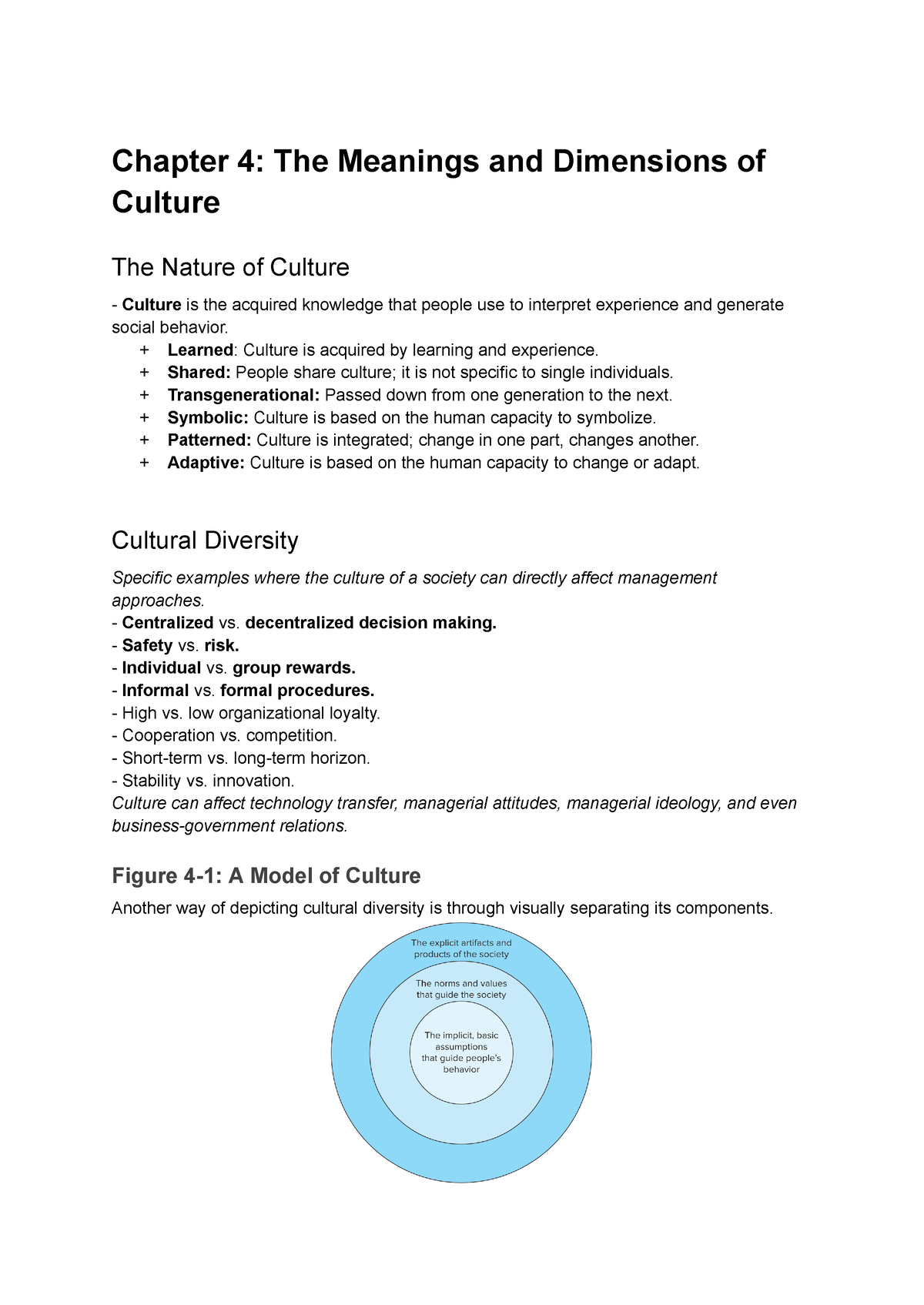 Chapter 4 - Cross Cultural Management And Negotiation (IBC201) - Edit ...