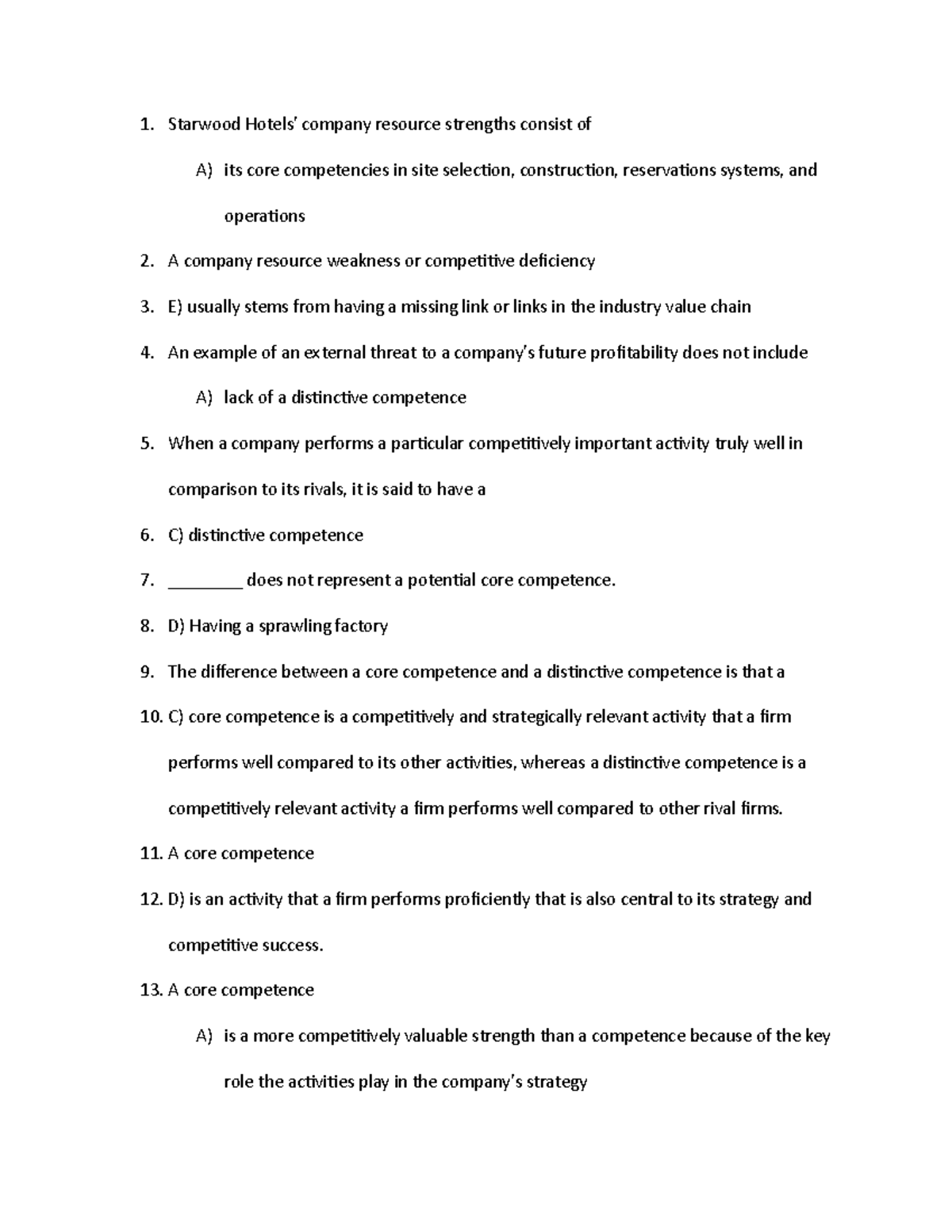 busmgt-425-2-notes-starwood-hotels-company-resource-strengths