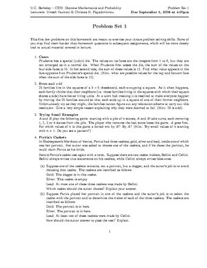 Hw6 - DM practice questions. - CS 70 Discrete Mathematics and ...
