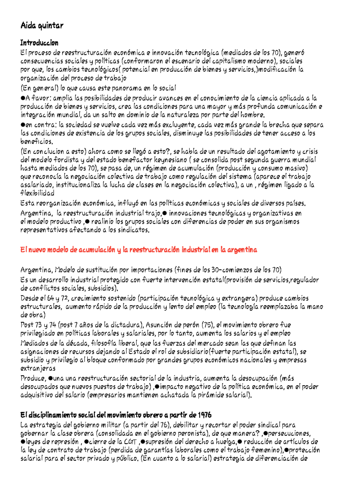 resumen quintar.pdf - Aida quintar Introduccion El proceso de ...