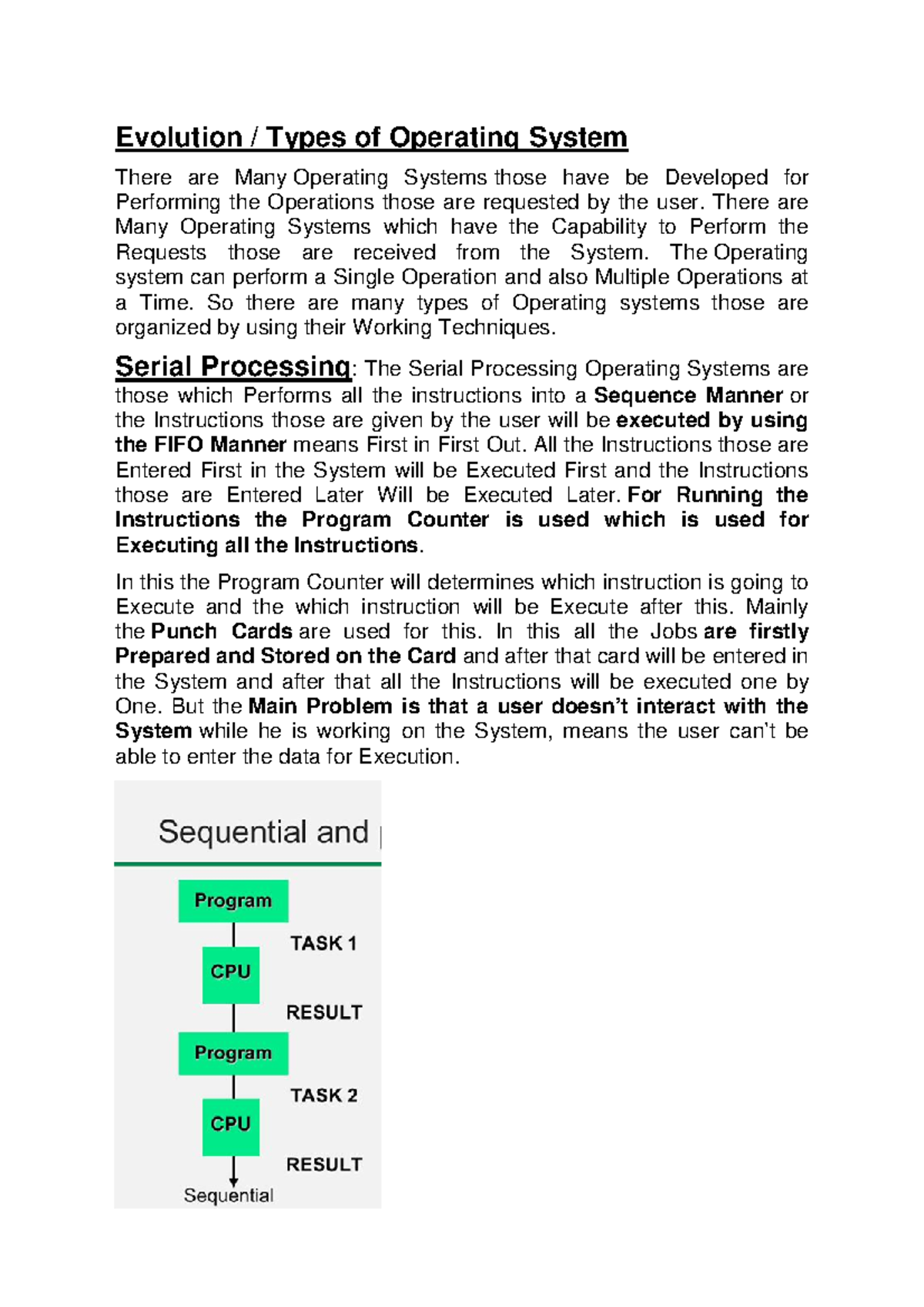 Evolution of os - Evolution / Types of Operating System There are Many ...