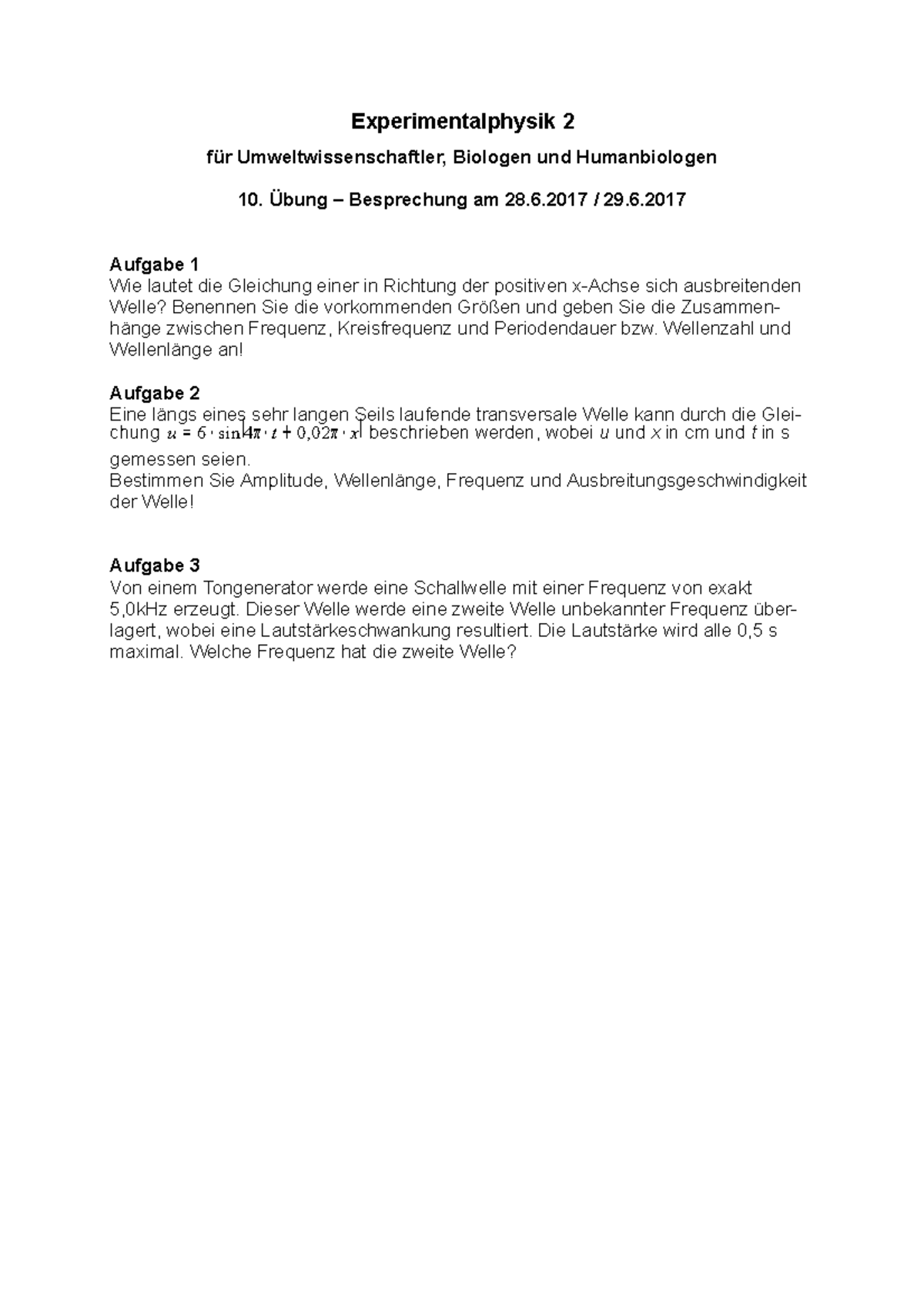 experimentalphysik-iii-uebung-10-experimentalphysik-2-f-r