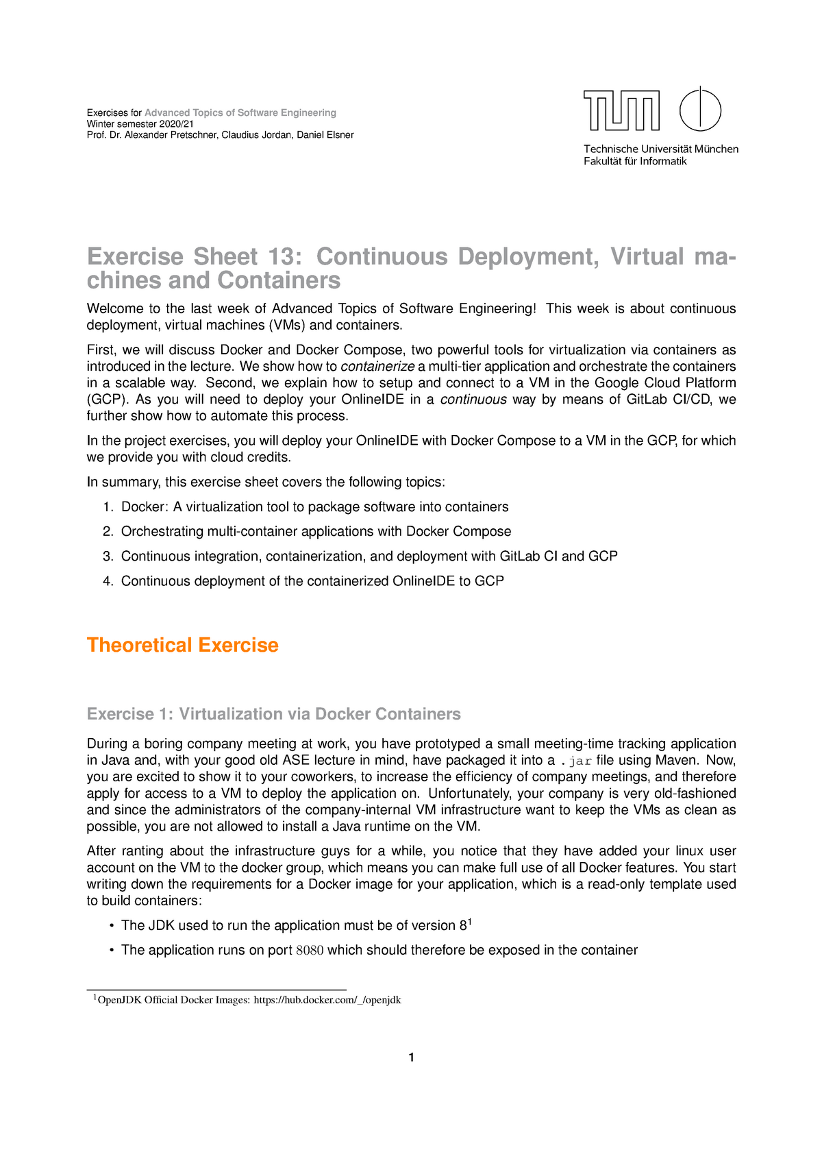 Exercise Sheet 13 - WS2020 - Exercises For Advanced Topics Of Software ...