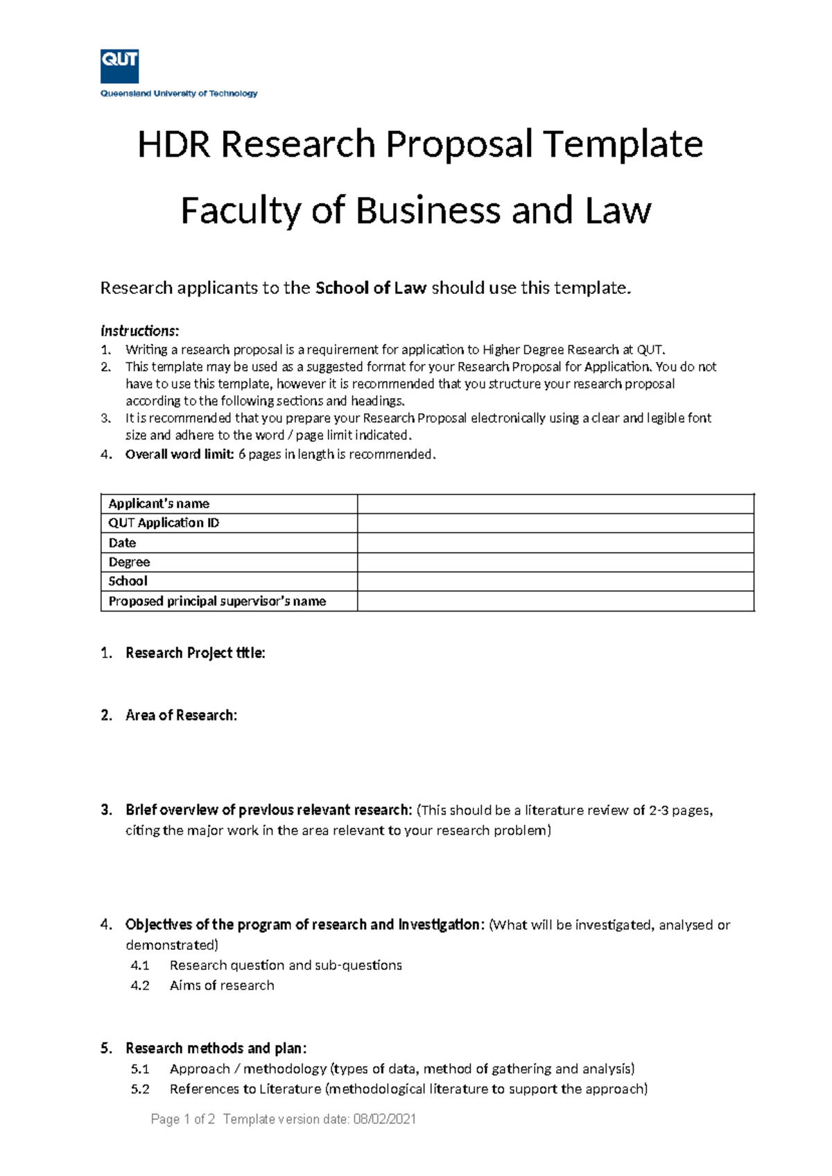 law research proposal pdf