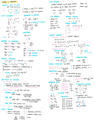 Correl 1 Formulas 1 - CE INTEGRATION 1 SUMMARY OF FORMULA M1-M2 ...