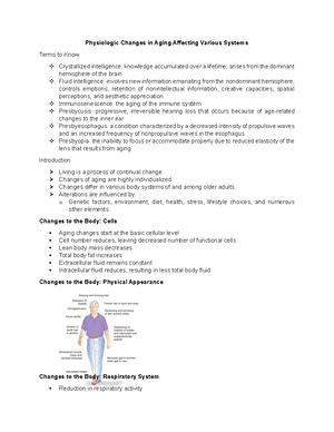 UNIT II - Lecture notes on Chapter 2 - NCM 114: CARE OF THE OLDER ...