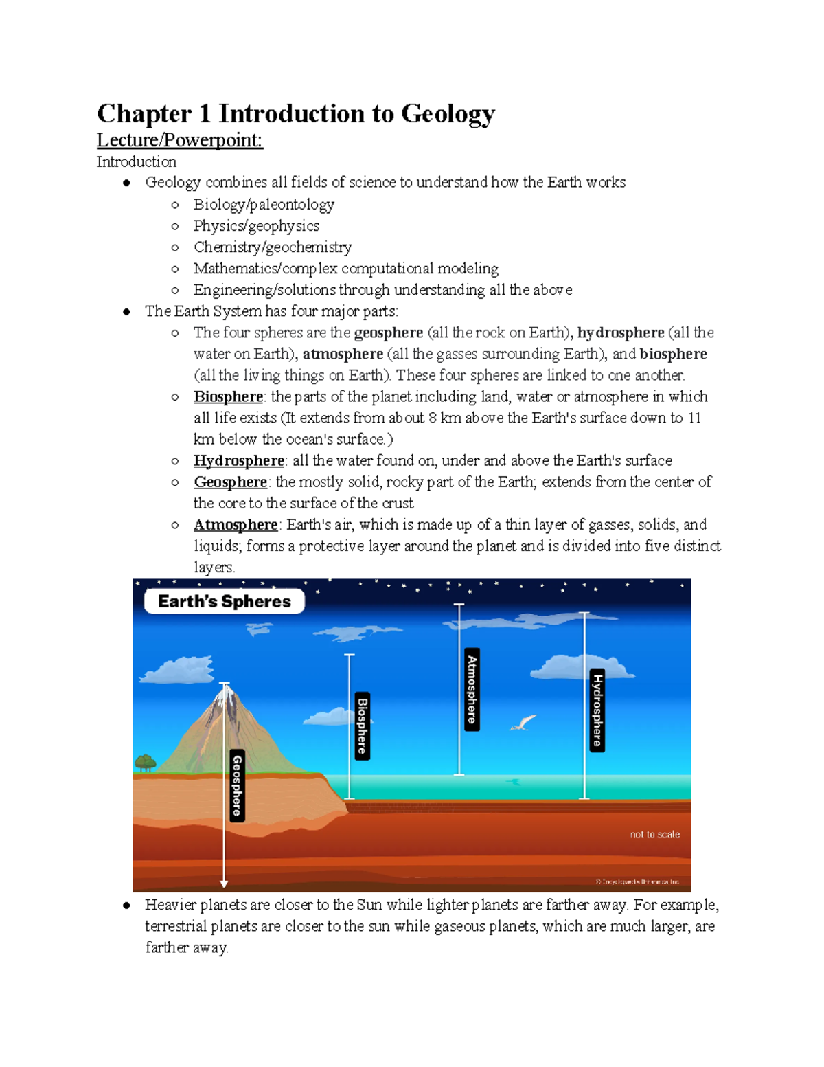 GEO 102 - Chapter 1 - Introduction - Chapter 1 Introduction To Geology ...