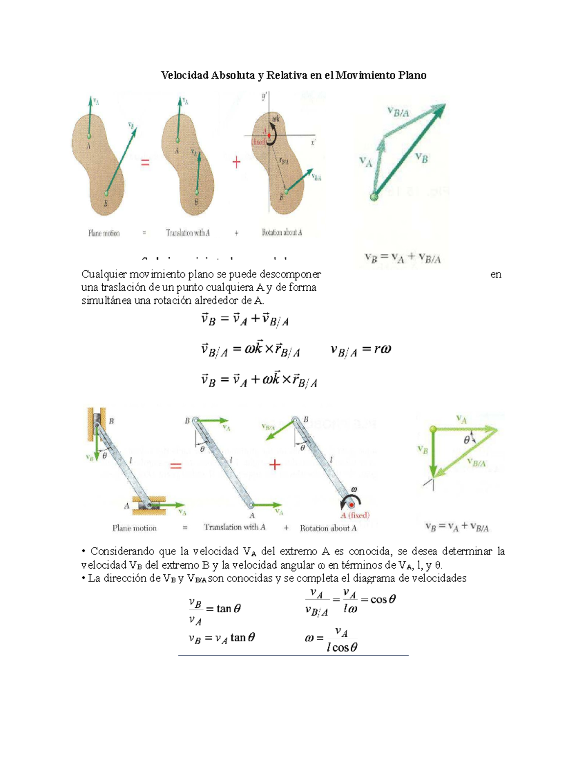 Velocidad Absoluta y Relativa en el