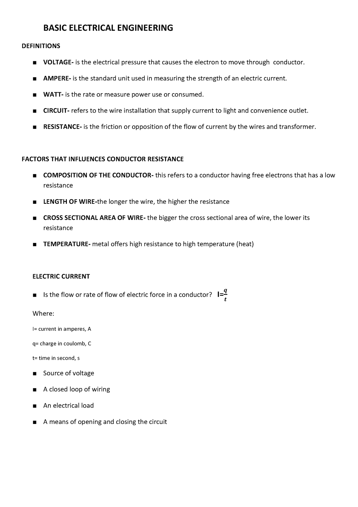 Electrical deals engineering definition