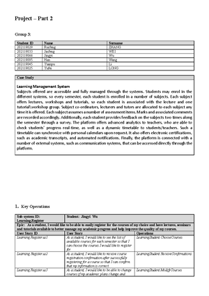 SA Project Template Part1 - Project – Part 1 Group 3: Student ID Name ...