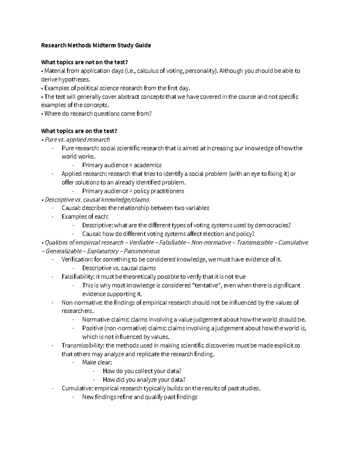 Methods Midterm Study Guide Research Methods Midterm Study Guide What methods-midterm-study-guide-research-methods-midterm-study-guide-what