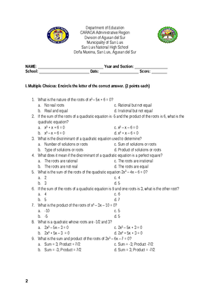 DLP-MATH-10 - A DETAILED LESSON PLAN IN GRADE 10 MATHEMATICS I ...