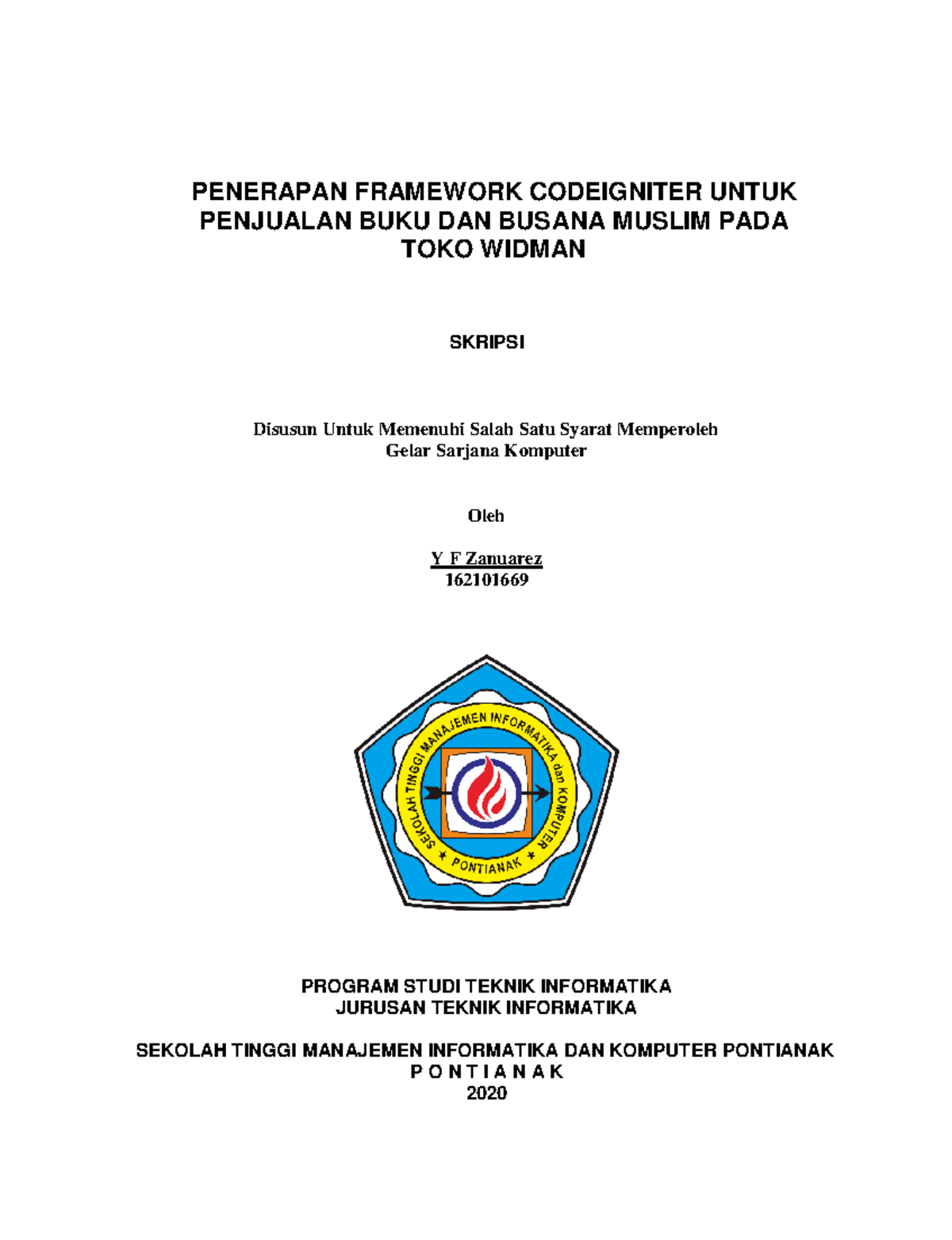 Penelitian Skripsi PART -1 - PENERAPAN FRAMEWORK CODEIGNITER UNTUK ...
