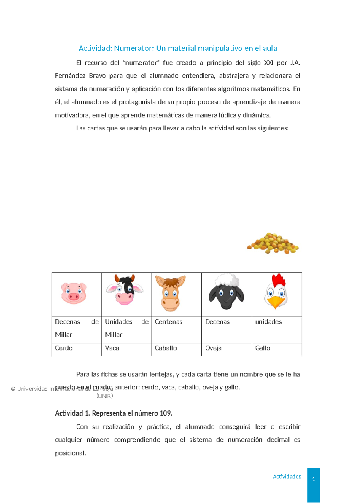 Numerator Un material manipulativo en el aula - Fernández Bravo para ...