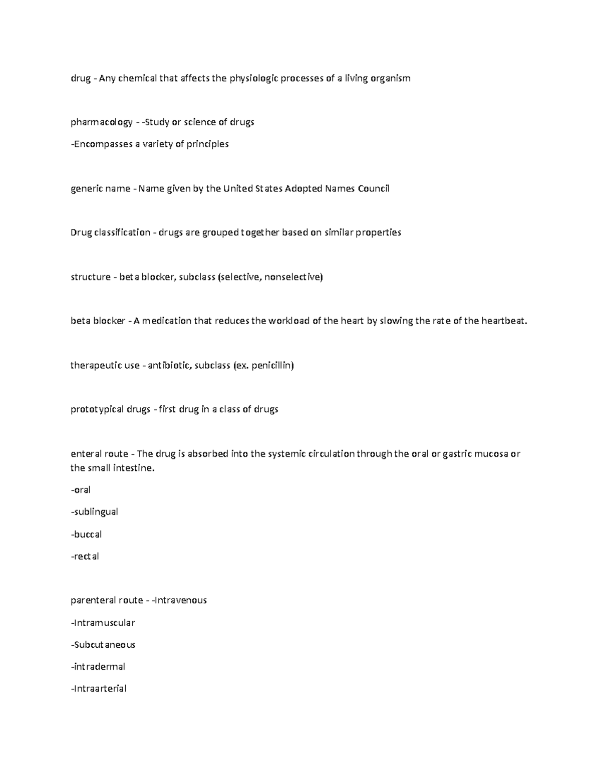 Pharm exam 1 study guide - drug - Any chemical that affects the ...
