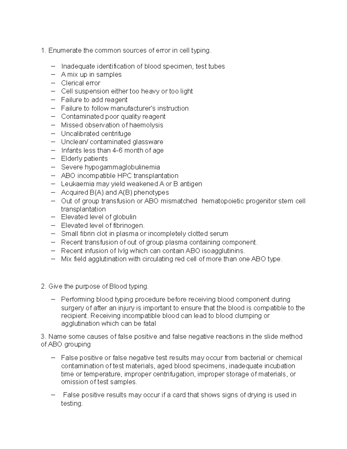 What Are The Sources Of Errors In Food Analysis