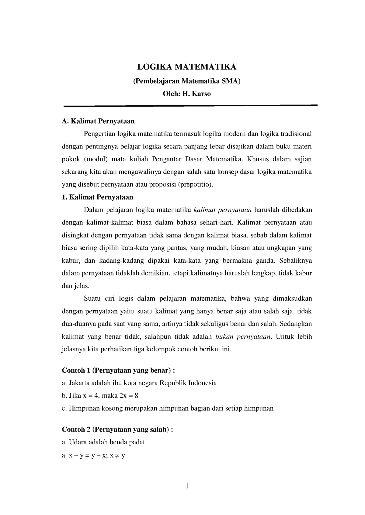 M2 D5 MSIM 4103 Logika Informatika Materi Pengayaan Aljabar SMA 1 ...