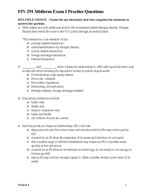 FIN333 Class 16 - Professor Young at DePaul University Lecture Notes ...