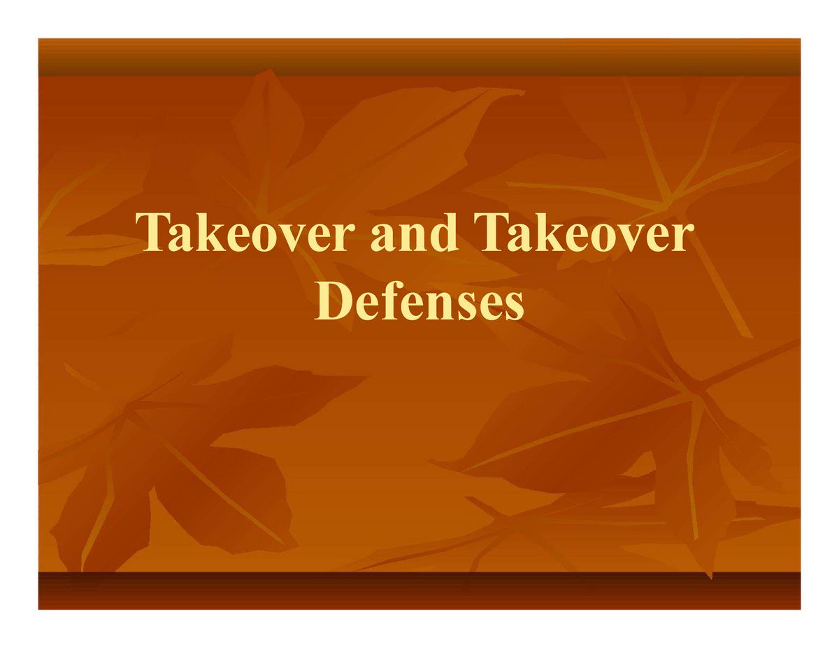 takeover-and-takeover-lecture-notes-2-takeoverandtakeover-defenses