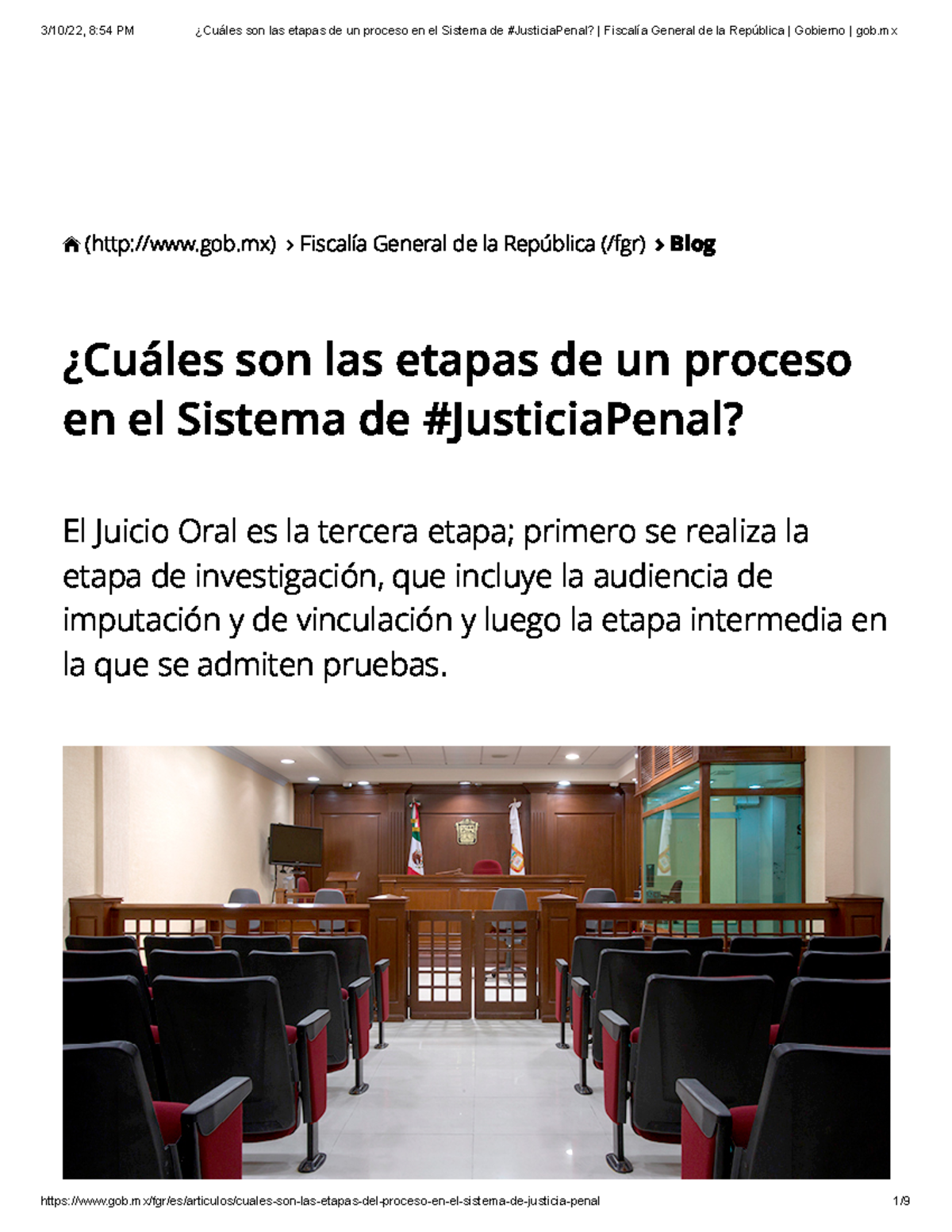 ¿Cuáles son las etapas de un proceso en el Sistema de #Justicia Penal ...